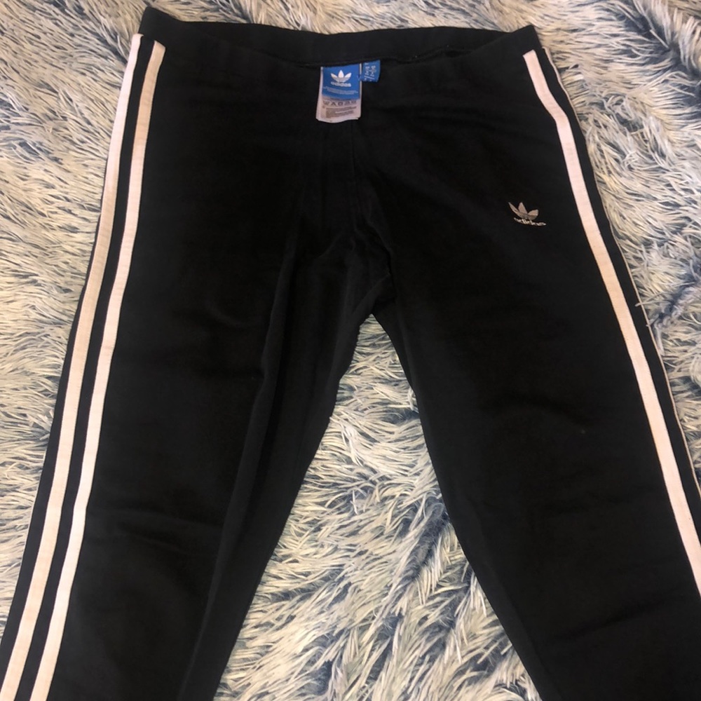 black adidas leggings.